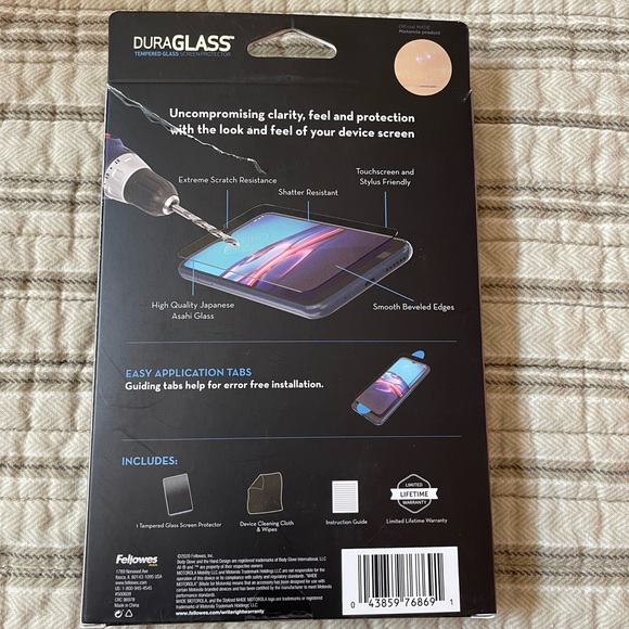 🆕 The DuraGlass Tempered Glass Screen Protector Moto e Straight Talk - Picture 3 of 5